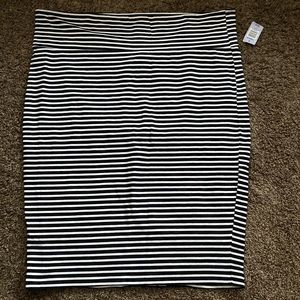 Black and white striped Pencil skirt Torrid brand